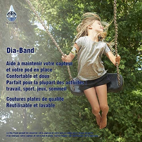 Slide Band Children, Glucose Sensor Protection Bracelet Freestyle Libre, Medtronic, Dexcom Or Omnipod - Comfortable Reusable Diabetic Tape (Junior.S (18-20 Cm)) - NewNest Australia