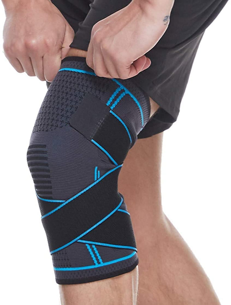 Knee Support Brace with Adjustable Straps for Men & Women, Professional Knee Protector for Meniscus Tear, Arthritis, Sports Joint Pain Relief, Running, Basketball (XL) XL - NewNest Australia