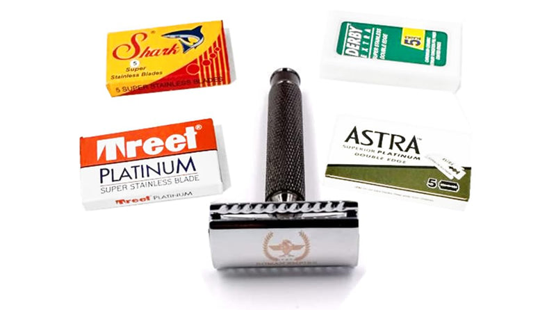 Roman Empire Shaving Caesar Red Brass Safety Razor - Elegant Safety Razor For Men And Women - Wet Razor Set Including 20 Razor Blades From Astra, Derby, Shark, Treet - Razor Set - NewNest Australia