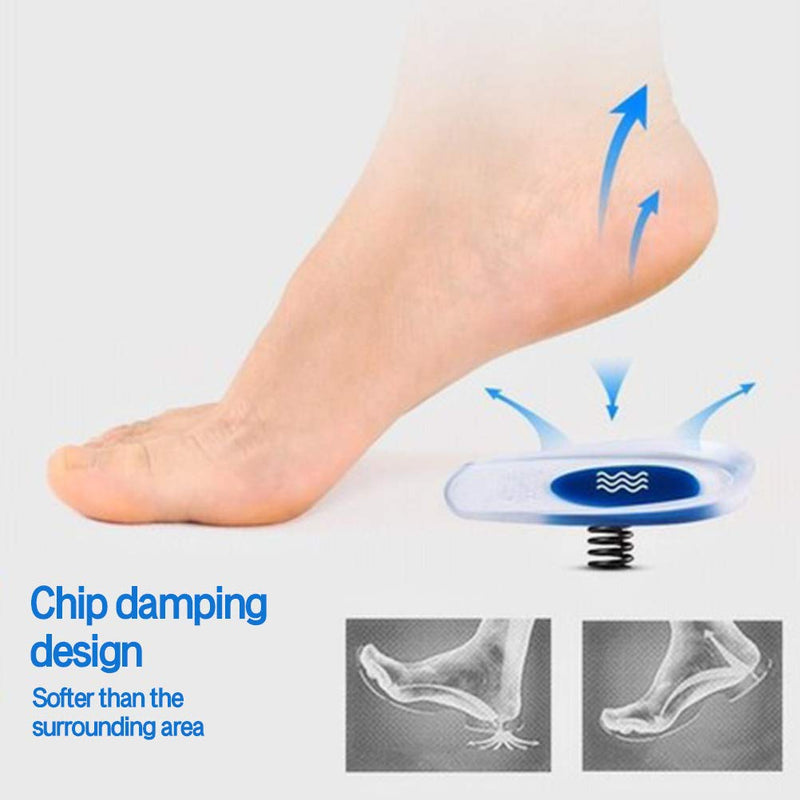 kuou 2 Pairs Silicone Gel Heel Cups, 3.8 inch Insert Heel Lift Shoe Insole Gel Heel Pads for Bone Spurs Pain Relief Protectors of Your Sore or Bruised Feet Best Insole Gels Treatment (M) Small - NewNest Australia