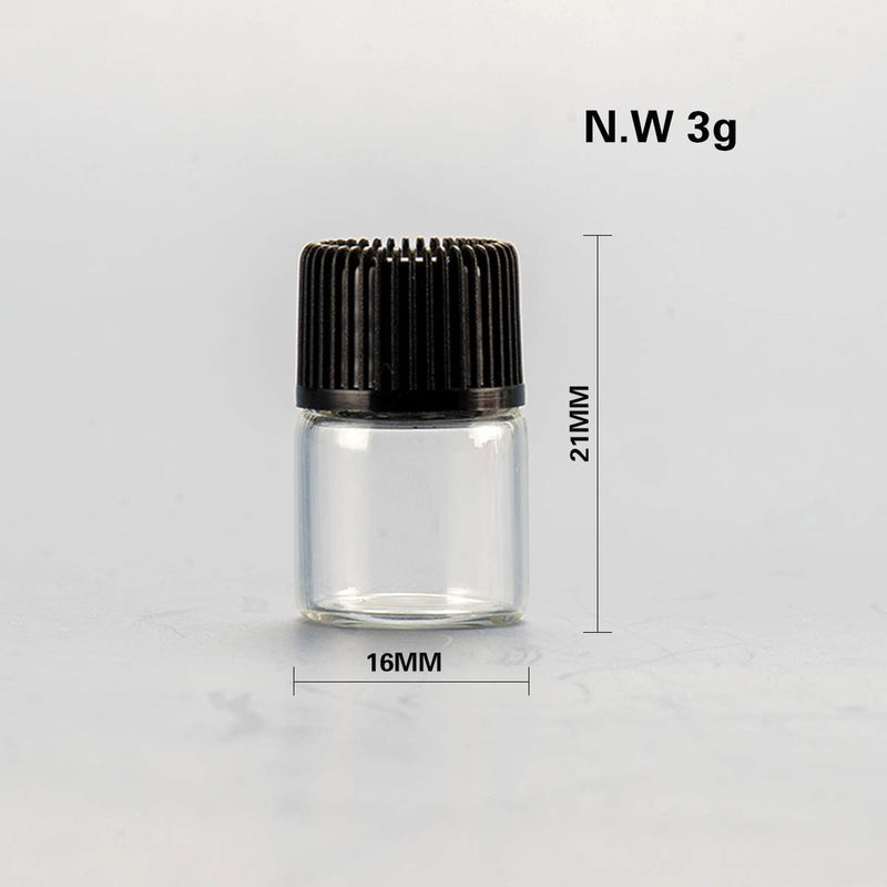 Yizhao Transparent Empty Glass Bottles 1 Ml, Sample Glass Bottles With Orifice Reducers For Essential Oil, Aromatherapy, Perfume, Massage, Spa, Fragrances, Chemistry Laboratory - 36 Pieces - NewNest Australia