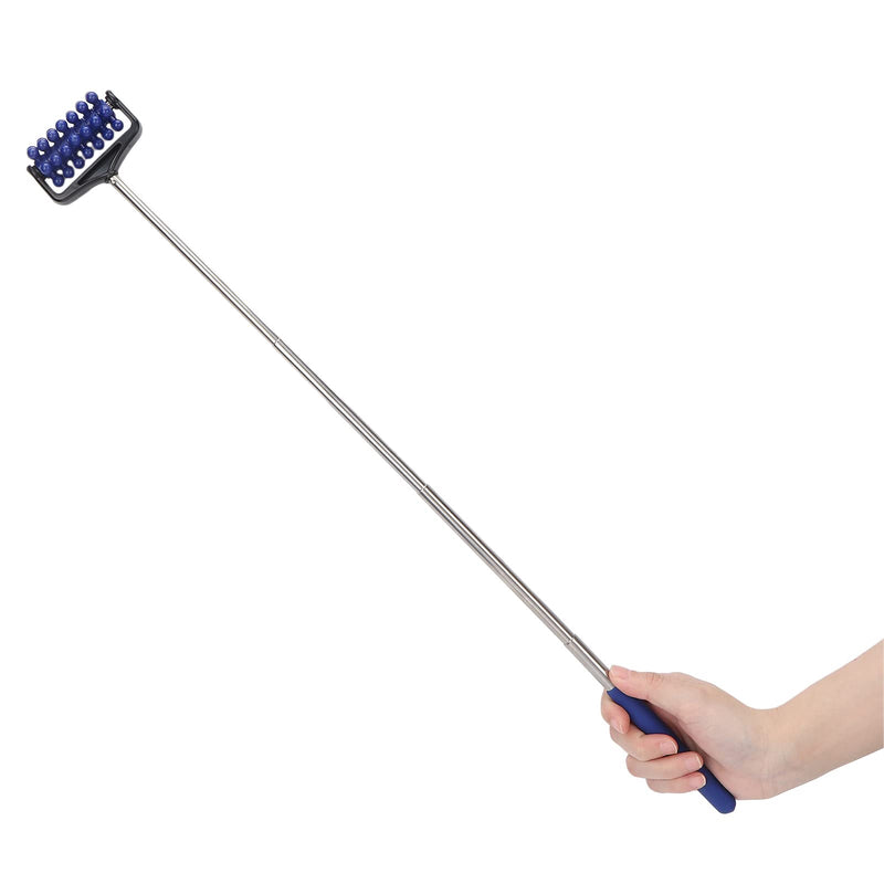 Telescopic Back Massager Adjustable Massage Roller Men Women Manual Massager For Massage And Relaxation, Relieves Muscle Fatigue And Pain, 22 Cm - 59 Cm (Navy Blue) - NewNest Australia