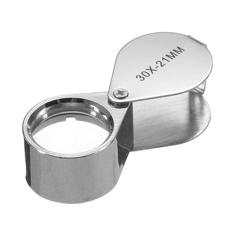 KINGMAS Pocket Jewelry Loupe 30x 21mm Jewelers Eye Magnifying Glass Magnifier - NewNest Australia