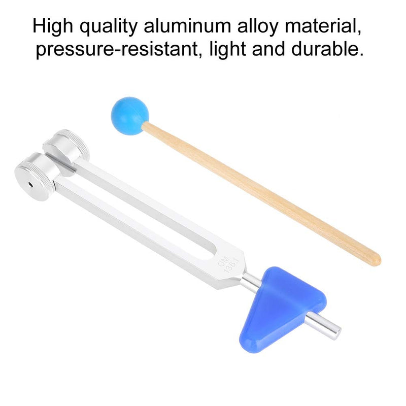 Aluminum Medical Tuning Fork 136.1Hz Hammer Ball Medical Instruments Therapy Sound Vibration Therapy Tool Kit OM136.1HZ - NewNest Australia