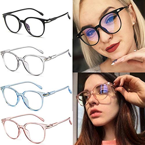 WONOLO Blue Light Blocking Glasses Matte Black Frame Clear Lens Anti Eyestrain Glasses Gaming Eyewear Retro Vision Care Anti Glare for PC Laptop Gamer Reading (Matte Black Frame Clear Lens) - NewNest Australia