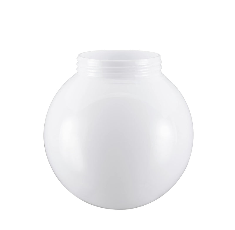 Aspen Creative 28001-21 6" White Acrylic Replacement Lamp Post Globe 3-1/4" Fitter, 1 Pack 6", 3-1/4" Fitter - NewNest Australia