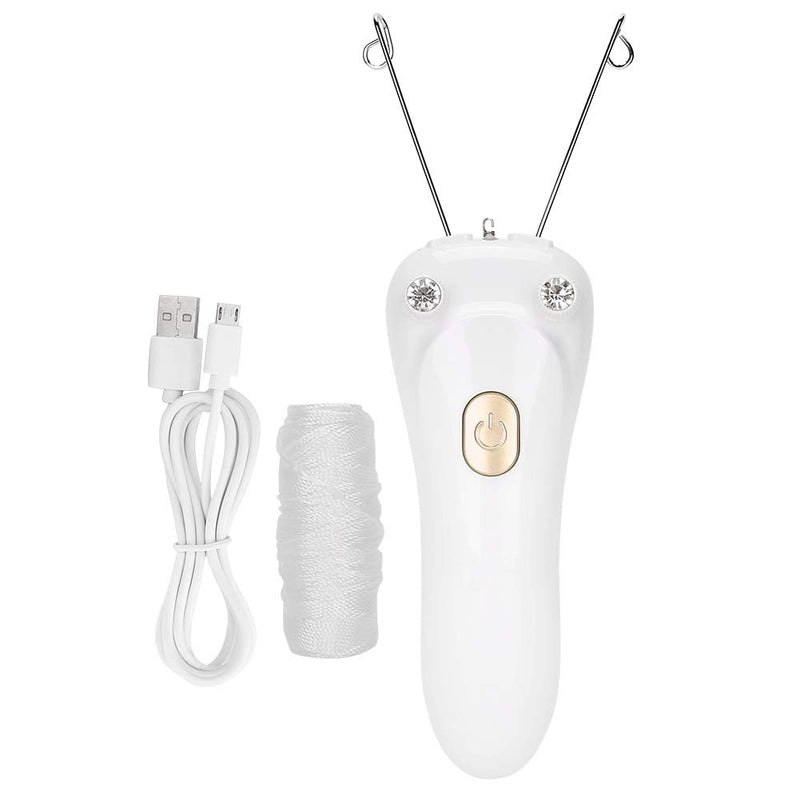 Electric Thread Epilator, Hair Remover For Face, Women'S Face Hair Remover, Usb Charging Epilator For Cotton Threads (Host + Cotton Thread + Usb Cable) (Gold) - NewNest Australia