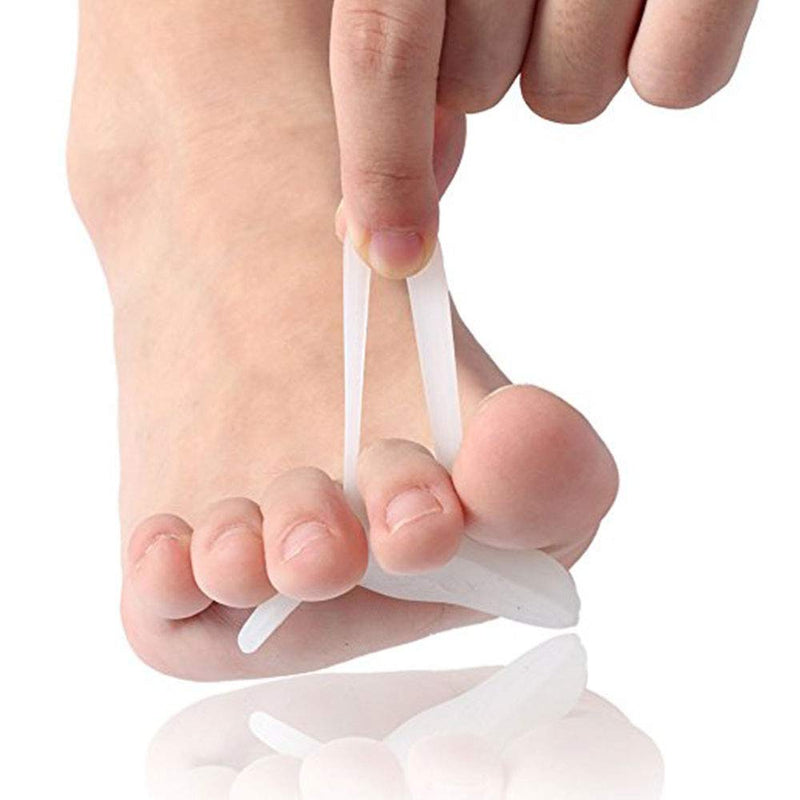 PEDIMEND Silicone Gel Single Loop Hammer Toe Straightener (2PAIR - 4PCS) | Hammered, Claw Curling, Mallet or Hammertoes | Improves Balance & Foot Strength | Unisex | Foot Care - NewNest Australia