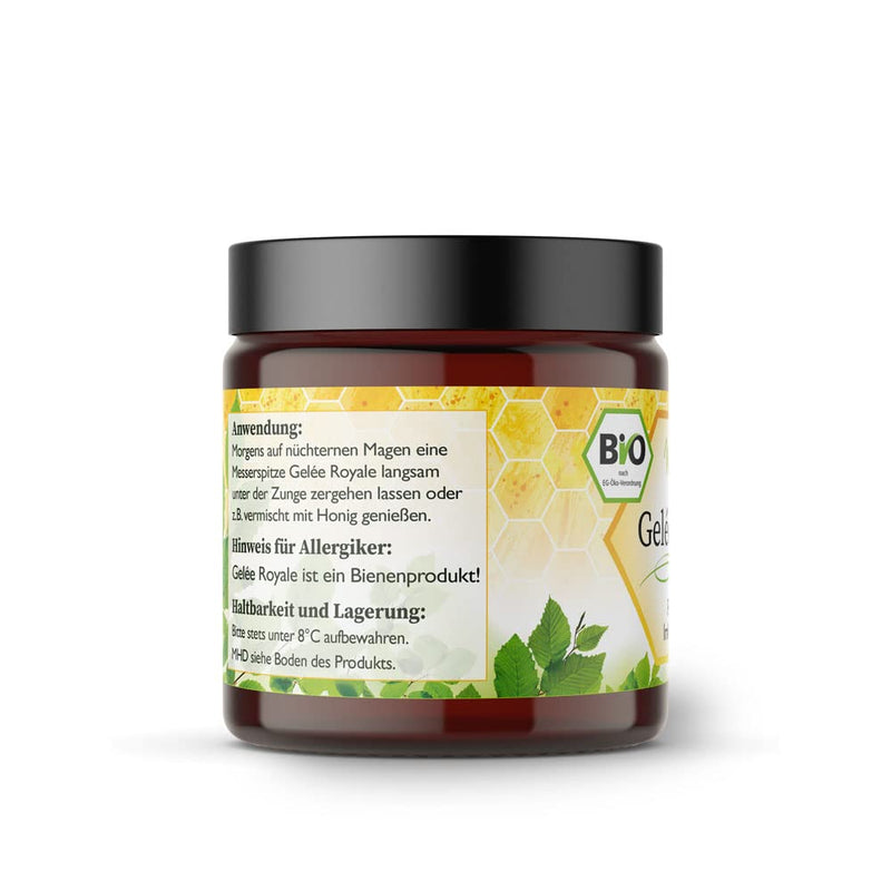 Organic royal jelly | Fresh jelly in premium beekeeping quality | WITHOUT additives | Naturherz-Original (25 g) 25 g (pack of 1) - NewNest Australia