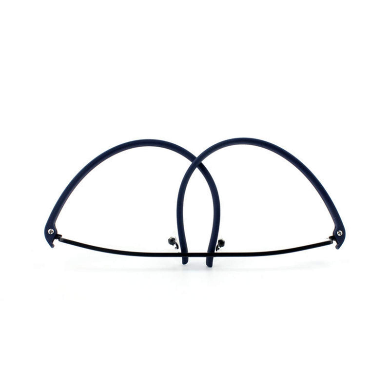 MMOWW Pack of 3 Reading Glasses for Men and Women Portable Ultralight TR90 Reading Aid Half Rim Metal Glasses with Glasses Case (Black+Blue+Red, 2.0) Black+Red+Blue 2.0 x - NewNest Australia