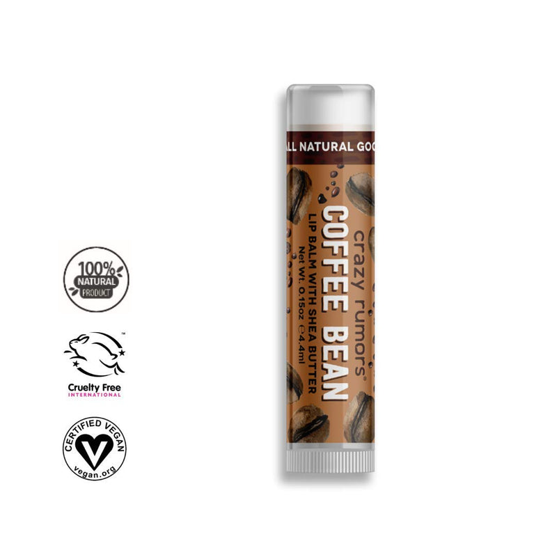 Crazy Rumors Coffee bean Lip Balm 4g, Vegan 100% natural - NewNest Australia