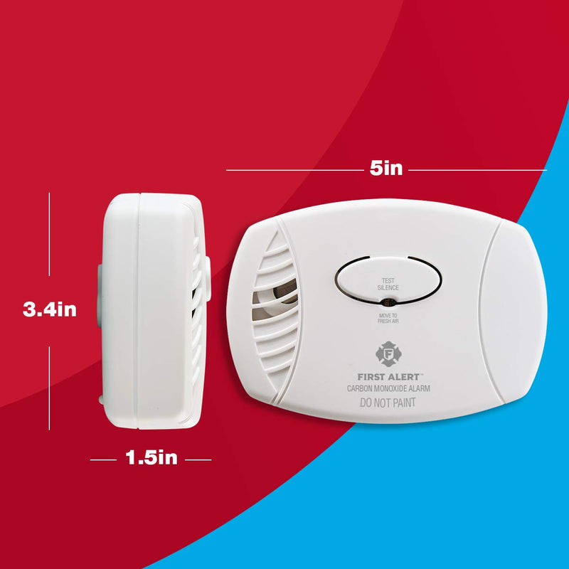 First Alert CO400FF Battery Powered Carbon Monoxide Alarm, Pack of 1, White Detector - NewNest Australia
