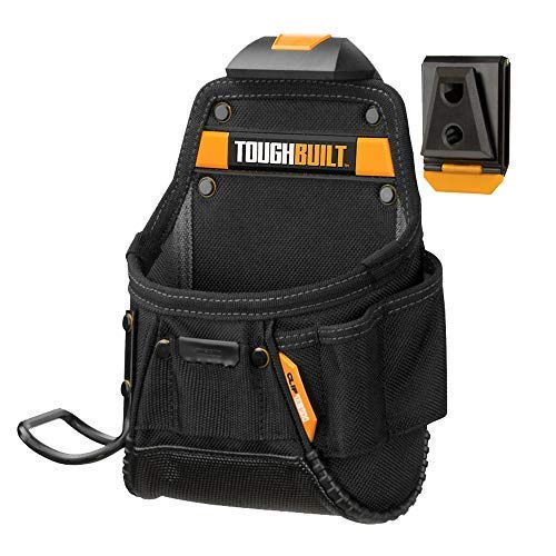 ToughBuilt - Project Pouch/Hammer Loop - Heavy-duty Construction, Custom Tape Measure Clip, 6 Pockets and Loops, Extreme-duty hammer loop (Patented ClipTech ™ Hub & Belts) - (TB-CT-24) - NewNest Australia