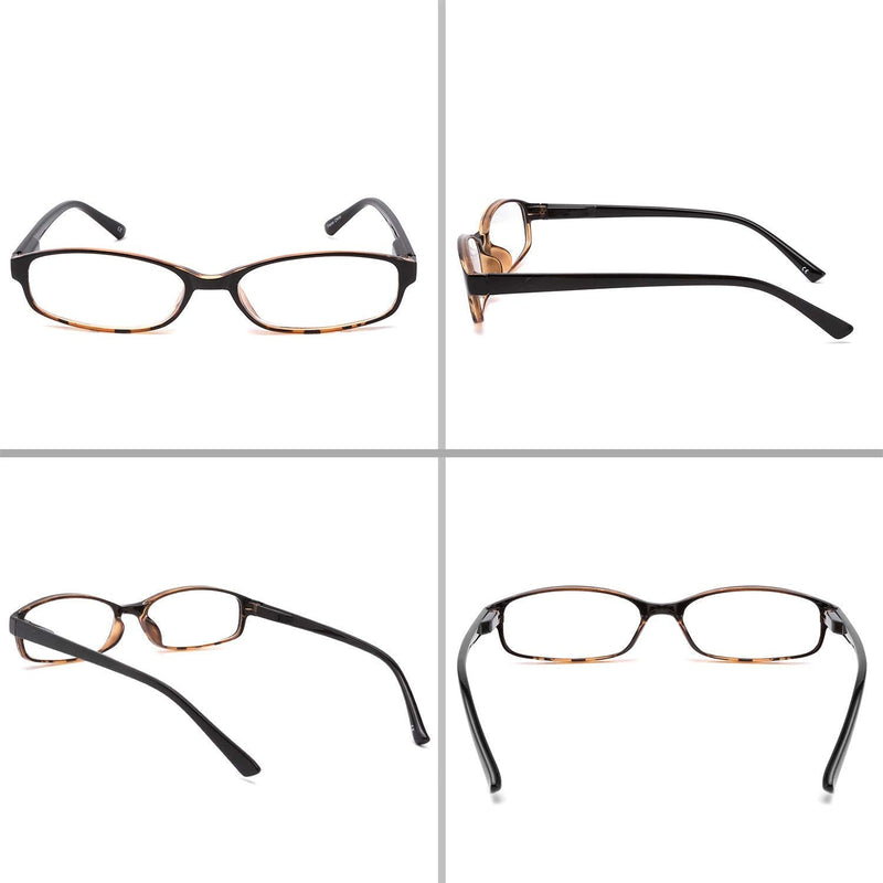 IVNUOYI 4 Pack Blue Light Blocking Glasses with Spring Hinges,Colors Lightweight Glasses for Women,Anti Glare UV Computer Eyeglasses 4 Pack Mix 0.0 x - NewNest Australia