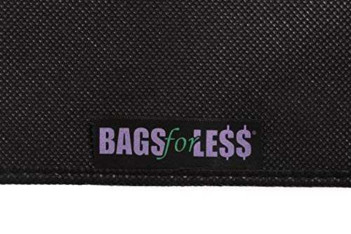 NewNest Australia - Bags for Less Suit and Dress Cover Garment Bag Black for Travel Carry On and Clothing Storage Closet Hanging Carrier 26 inch x 60 inch with 5 inch Gusset Folding with Carry Handles 1 