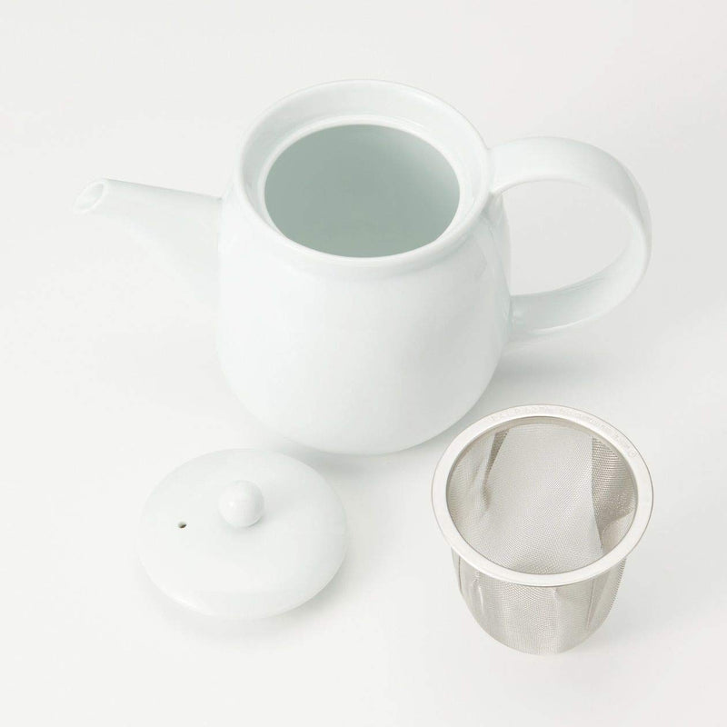 Muji Porcelain Tea Pot, Large, 550ml, White - NewNest Australia