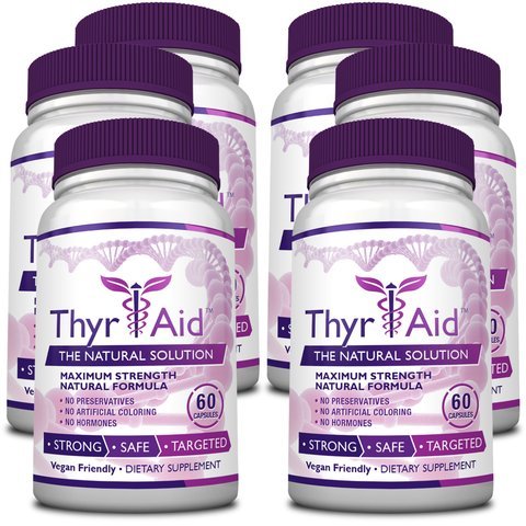 ThyrAid: Best Thyroid Support Supplement - Boosts Metabolism & Energy Levels and Maintains Healthy Weight - Supports Healthy Thyroid Function -Vegan Friendly Formula - 1 Bottle (1 Month Supply) - NewNest Australia