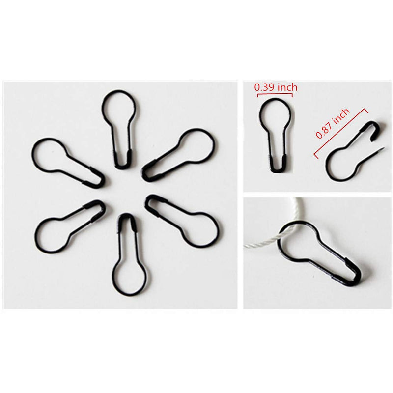 1000Pcs Metal Black Safety Pins/Bulb Pin/Gourd Pin/Calabash Pin for Clothing Crafting and DIY Home Accessories, Suitable for The Tailor - NewNest Australia