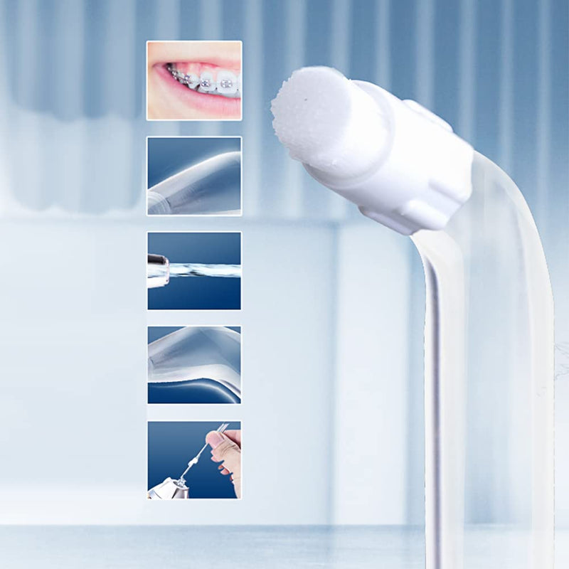 Jerilla 6 Piece Oral Irrigator Nozzle Set Replacement Nozzle Tips Compatible with Waterpik Water Flosser WP-100 WP-250 WP-450 WP-560 WP-660 WP-811 WP-900 WP-940 - NewNest Australia