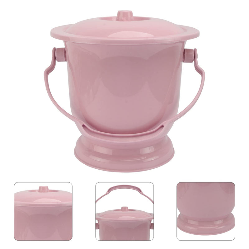 Yardwe Portable Toilet Chamber Pot Children Pregnant Women Female Urine Buckets Adults with Lids Urine Pots Urinals Spittoon Elder Urinals Night Pot Camping Toilet Pink - NewNest Australia