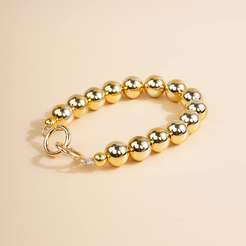Wiwpar Handbag Imitation Pearl Chain Short Handle Elegant Bead Pearl Replacement Chain Strap Gold for Purse (Style 1) Style 1 - NewNest Australia