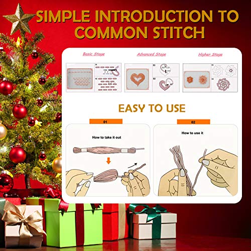 Embroidery Floss 54 skeins Crossstitch Thread - Bracelets String - 50Pcs Embroidery Thread and Free Set of 4pcs Metallic Thread - NewNest Australia