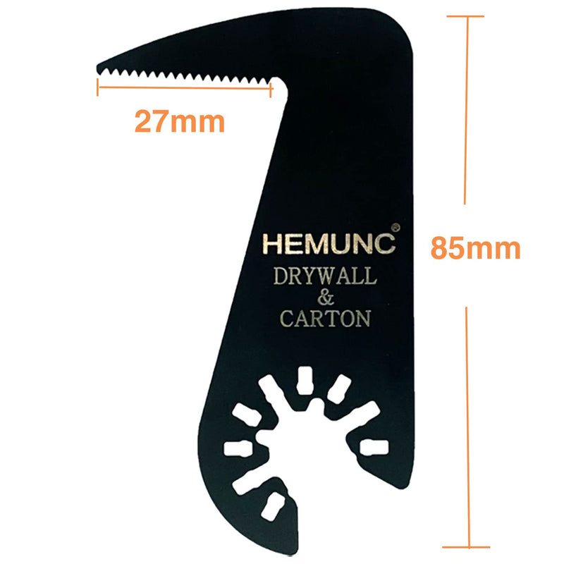 HEMUNC Drywall Blade for Oscillating Tool 4 Pack, Oscillating Saw Blades Fit Dremel, Dewalt, Fein Multimaster, Bosch, Makita, Milwaukee, Rockwell, Ryobi,Craftsman, Ridgid Multitool - NewNest Australia