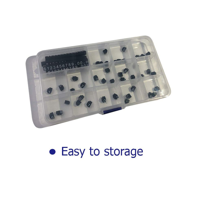 Price Tag Cube Adjustable Assembly Number Angled Pricing Counter Display Stand Label Sale Price 14 Sets (Black, Medium) Black - NewNest Australia