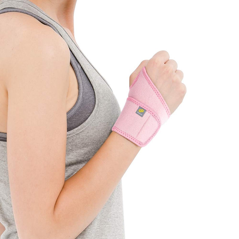 Bracoo WS10 Wrist Support Brace, Hand Support, Adjustable Wrist Wrap Strap for Fitness, Weightlifting, Tendonitis, Carpal Tunnel Arthritis, Joint Pain Relief – Fits Right and Left Hand Pink - NewNest Australia