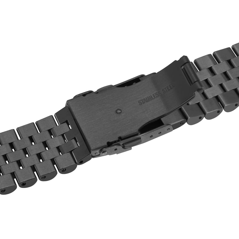 Yingshi 5 Round Strap Compatible for Garmin Fenix 6X 6X Pro Sapphire Editions Fenix 5X Plus Fenix 3 HR Sapphire 26mm Stainless Steel Watch Band Black - NewNest Australia