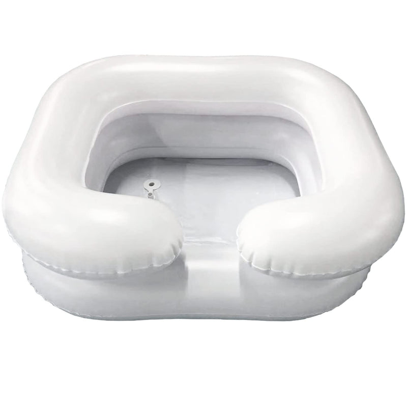 DMI Portable Shampoo Bowl, Inflatable Shampoo Bowl and Wash Basin for Bedside and In Bed Hair Washing, Hair Cuts and Hair Coloring for the Elderly, Disabled, Bedridden and Handicapped, 24 X 20, White - NewNest Australia