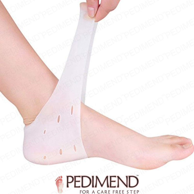 Pedimend Plantar Fasciitis Gel Support | Heel Spur Pain Protector | Moisturising Gel Pad Sleeves | Prevent Heel Bone Blisters | Cracked Heel Repair | For Men and Women | Foot Care - NewNest Australia