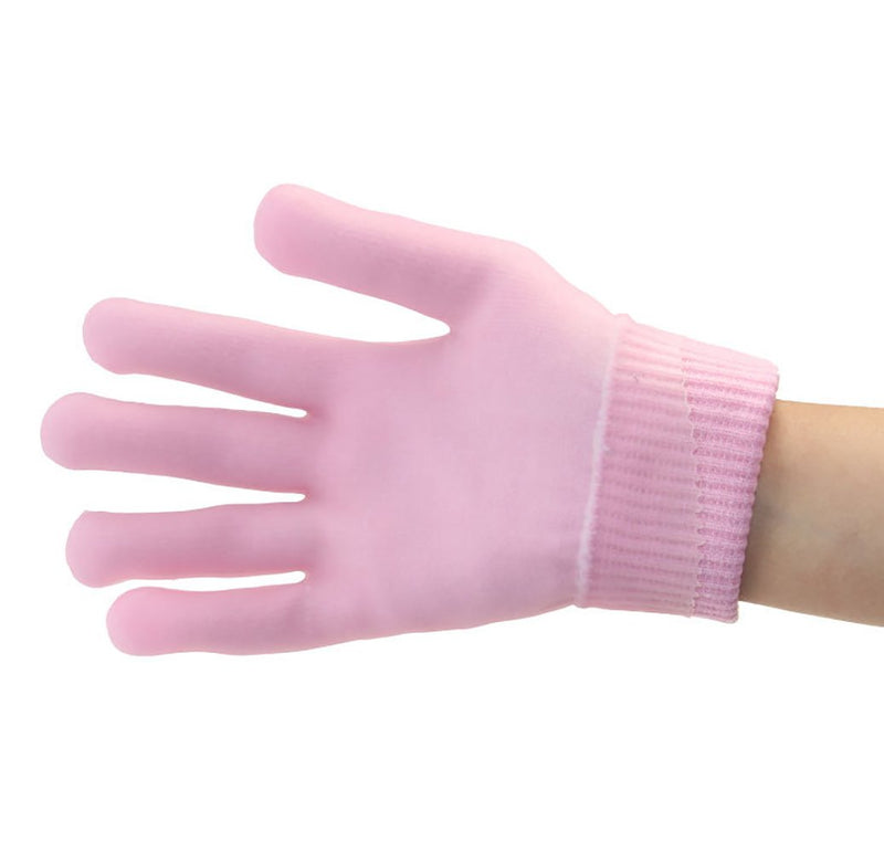 Makhry Moisturizing Spa Gloves Moisturizing Gel Gloves Gel Line with Oils and Vitamin E (Pink) Pink - NewNest Australia