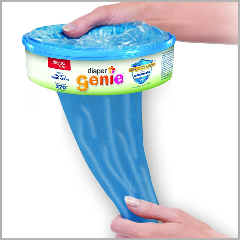 Playtex Baby Diaper Genie Refill Bags, Fresh, 270 Count, Pack of 3 270 Count (Pack of 3) - NewNest Australia
