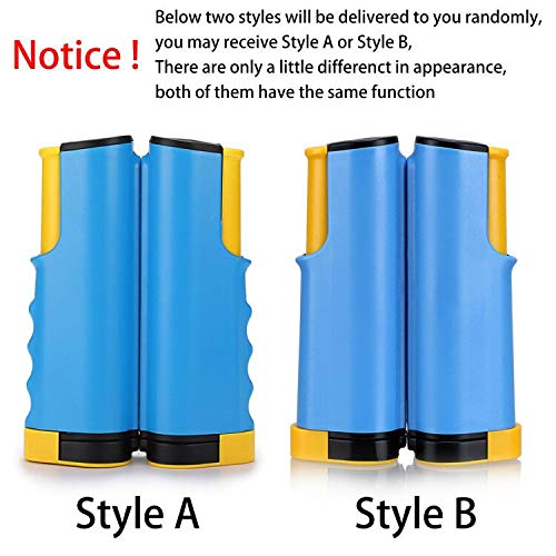 Hipiwe Retractable Table Tennis Net Replacement, Ping Pong Net and Post with PVC Storage Bag, 6 Feet(1.8M, Fits Tables Up to 2.0 inch 5.0 cm Blue - NewNest Australia