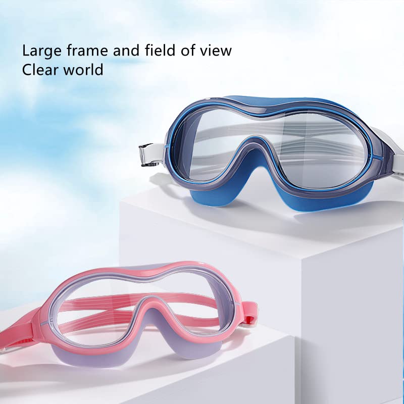 UV Waterproof Anti Fog Swimwear Eyewear Swim Diving Water Glasses Adjustable Swimming Goggles Women Men Sports Eyewear White - NewNest Australia