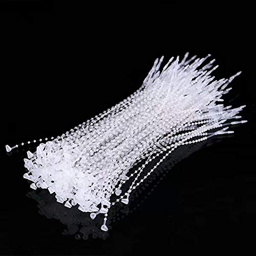 5 Inch Beaded Adjustable Loop Tie Fasteners, 1000 Pcs- Natural - NewNest Australia