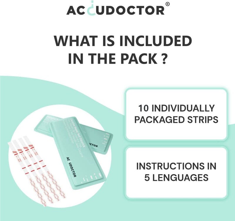 10 X Accudoctor Drug Test For Detecting Cocaine 300 Ng/Ml In Urine Urine Test Drug Strips Steo Quick Test Drug Test Strips Drug Quick Test One Drug Test Kit Self-Test - NewNest Australia