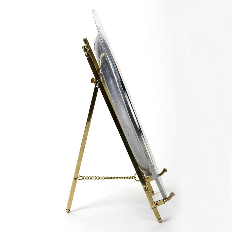 NewNest Australia - TOPNIKE Table Top Easel, Art Display Easels, Brass Plate Stands for Display, 10 Inch, 250MM 