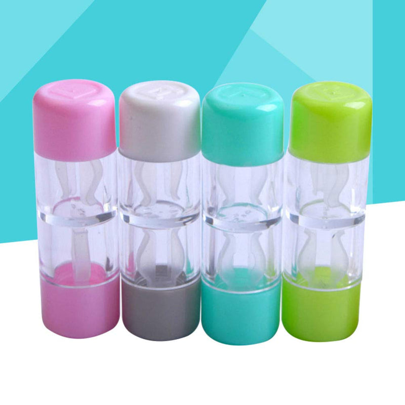 Healifty 4PCS Contact Lenses Travel Kit Contact Lens Case Box Container Holder (Pink, White, Blue and Green) - NewNest Australia