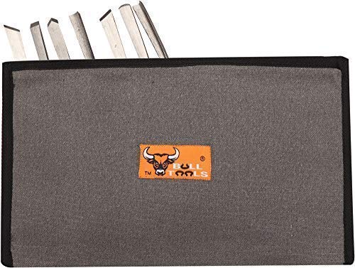 BULL TOOLS Heavy Duty 100% Dyed & Washed 15 Oz. Duck Canvas of 5MM Pure Brass Solid Zipper Tool Bag Organizer Multi Utility Tool Pouch - 6 Piece Small Multi - NewNest Australia