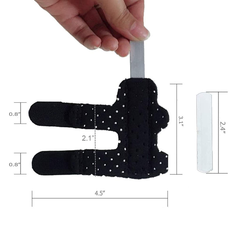 Trigger Finger Splint - Straighten Broken or Bent Fingers & Thumbs, Mallet Finger Splint for Stenosing Tenosynovitis Finger Pain Relief or Locking Finger Tendon Black With Hole - NewNest Australia