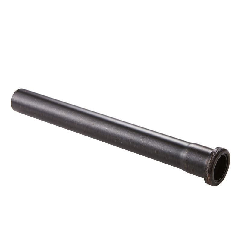 Brass Slip Joint Extension Tube 1-1/4” OD x 12” with Nut and Rubber Washer, P Trap Extension Tube, Sink Drain Tailpiece Tube Extension, Oil Rubbed Bronze - NewNest Australia