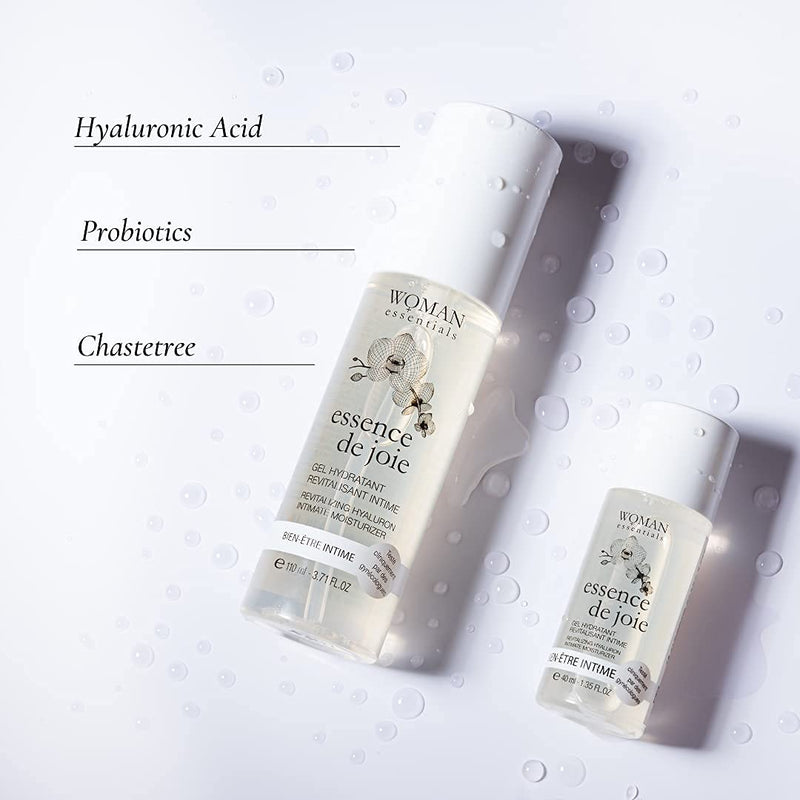 Essence DE Joie - Revitalising Vulva Care Moisturizing Gel with Hyaluronic Acid, Probiotics and Anti-Aging Ingredients. 100% Natural. Ideal for use During Menopause. Made in France. 110ML - NewNest Australia