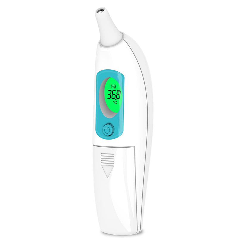 Fever Thermometer Ear For Baby Adults, Ear Thermometer Children Infrared Thermometer Fever With Accurate And Instant Reading, Fever Alarm, 10 Memory Functions, Lcd Display - NewNest Australia