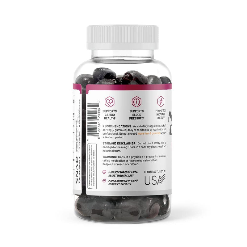 Sugar Free Nitric Oxide Beet Root Gummies - Heart Health, Energy Boost, Circulation, Blood Pressure Support Supplements, Beet Root Chewables, Beetroot Nitric Oxide Booster (60 Gummies) - NewNest Australia