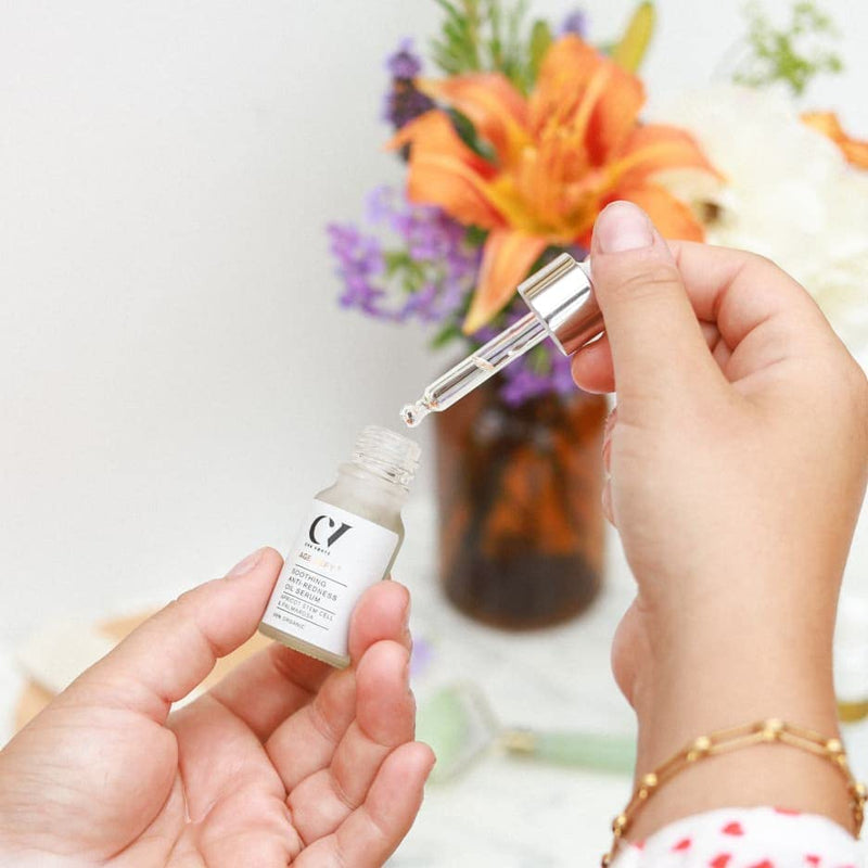 Age Defy+ Soothing Anti-Redness Oil Serum 10ml | Natural & Organic Anti-Ageing Face Oil by Cha Vøhtz | Anti-Redness Facial Oil for Mature Skin | Paraben Free & Ethyl Alcohol Free |Cruelty Free & Vegan - NewNest Australia