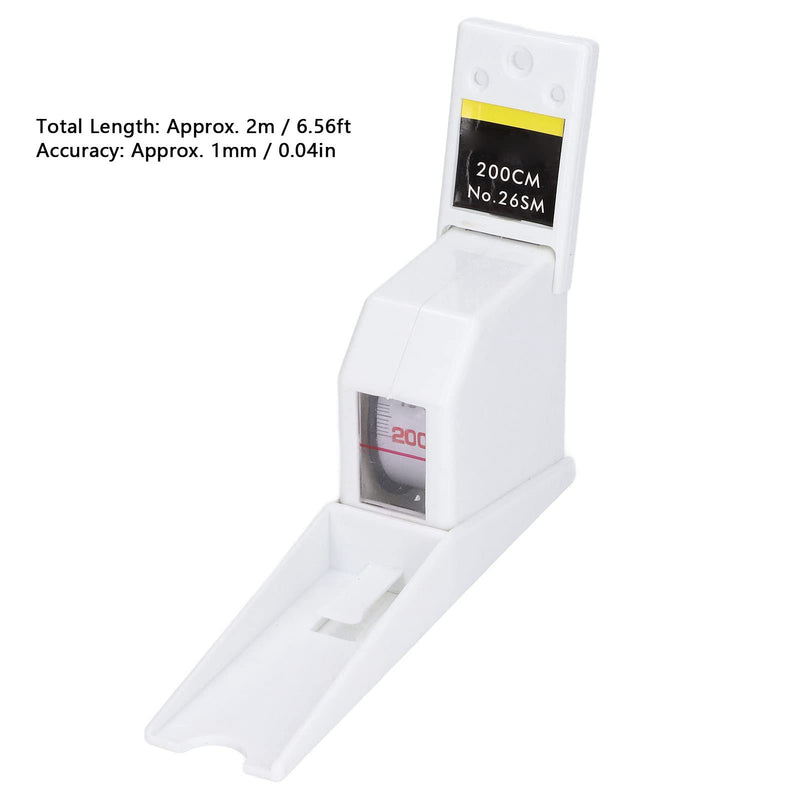 200cm Stadiometer Wall Mounted Growth Measuring Height Ruler Rolling Ruler for Adults Kids Rolling Ruler Altimeter Retractable Tape for Home Use - NewNest Australia