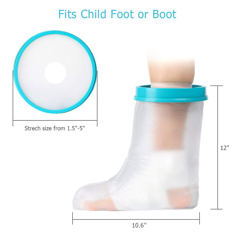 DOACT Kids Leg Cast Cover for Shower Bath, Waterproof Cast Protector for Foot, Keep Cast Bandage Dry, Watertight Cast Bag for Wound Foot Ankle Orthopedic Boot, Leg 31cm - NewNest Australia