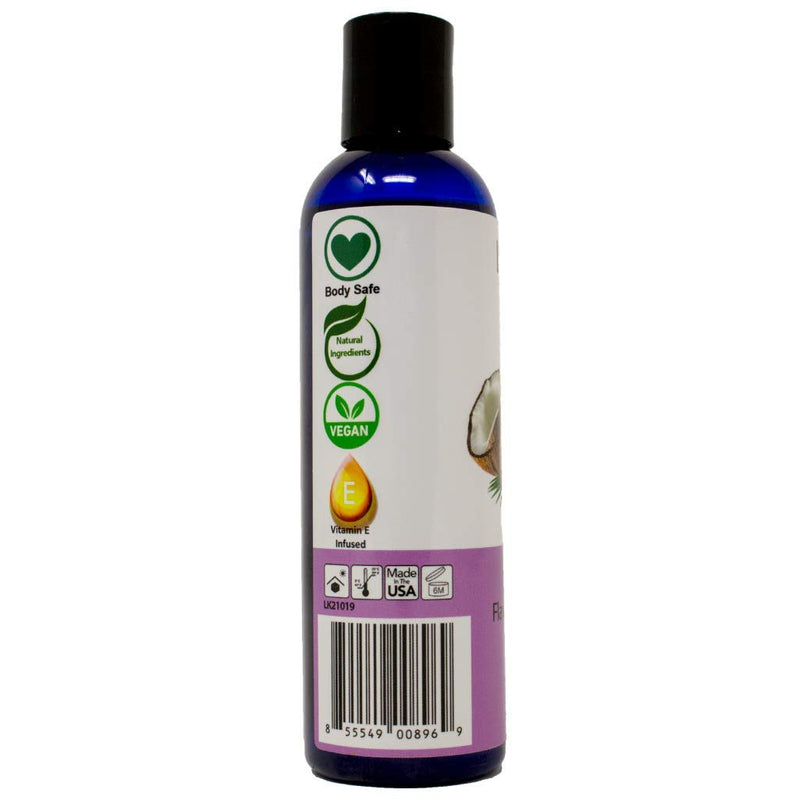 Coconut Flavored Massage Oil for Couples – Edible Massaging Lotion with Vitamin E, Sweet Almond and Coconut Oil is Non Sticky and Gentle on Skin – Natural, Relaxing and Vegan (4 oz) - NewNest Australia